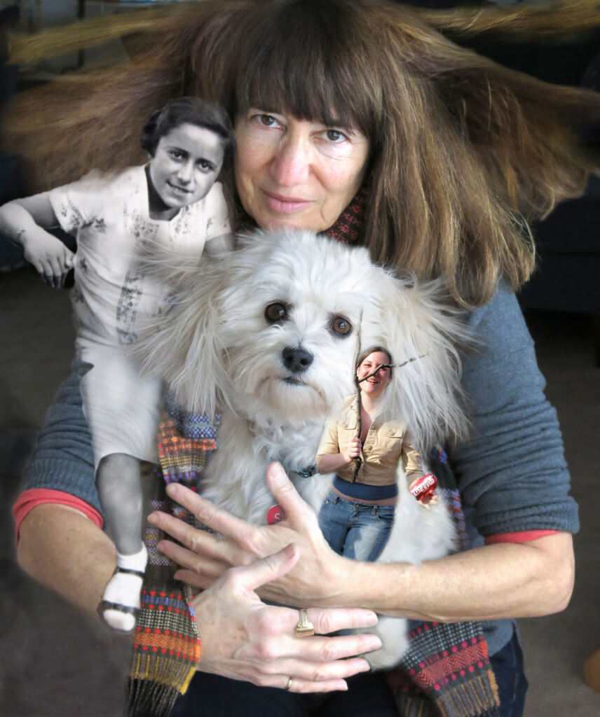 Catawampus Robin botie in Ithaca, New York, holds her her daughter, Marika Warden, her Aunt Bope as a girl, and her dog.