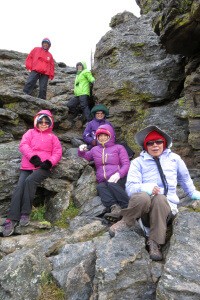 Kids Yellow for Courage - Robin Botie of Ithaca, New York, finds six women on the Tundra Communities Trail in the Rocky Mountains.