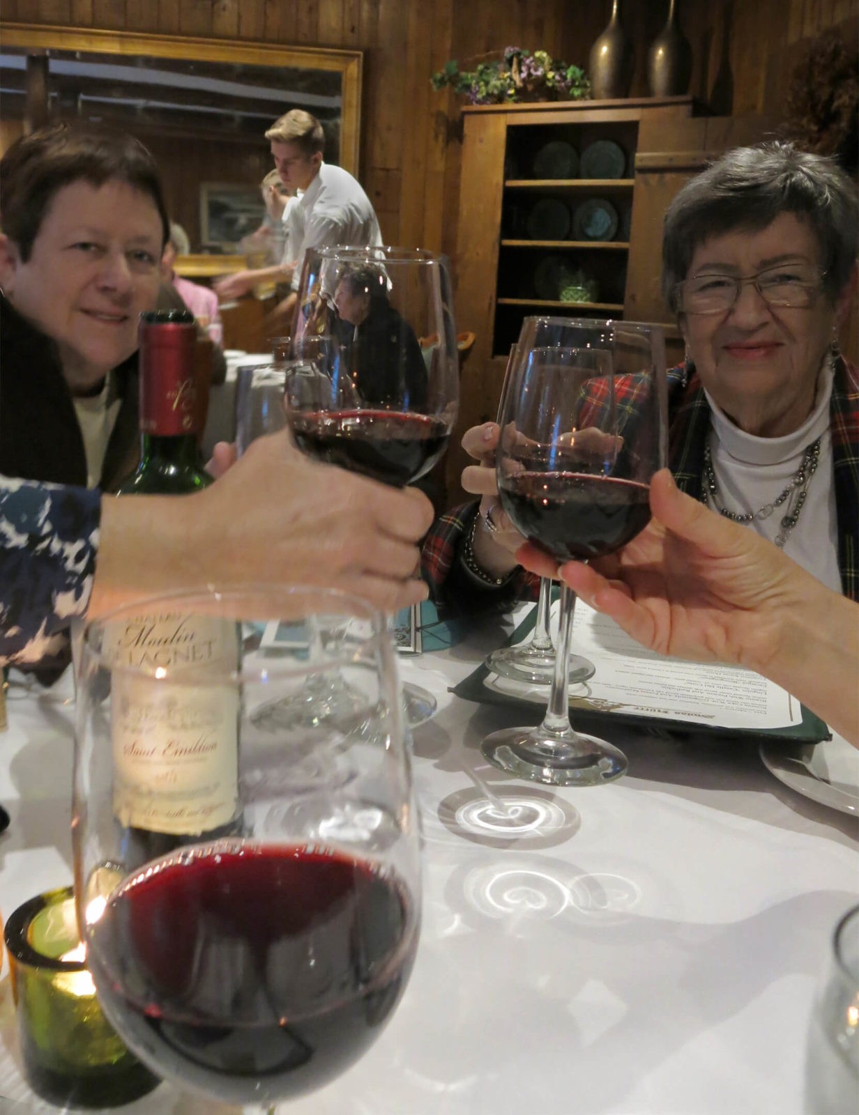 Robin Botie of ithaca, New York, makes rituals and toasts with sisters on their mother's 90th birthday.