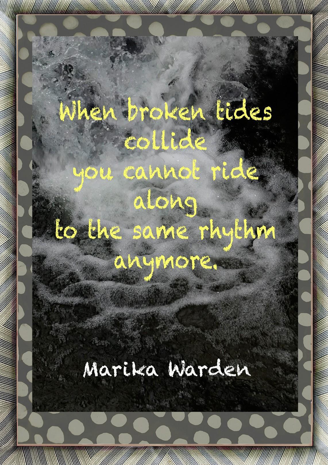 Robin Botie of Ithaca, New York, photoshops words of her daughter Marika Warden who died of leukemia.