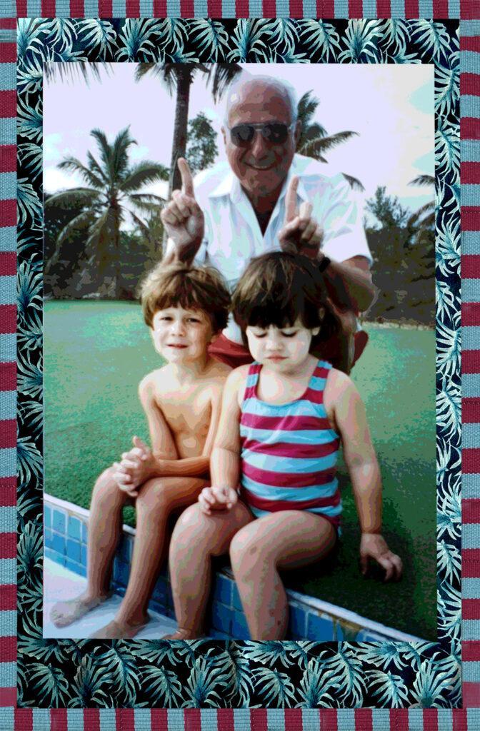 Duetting: Memoir 31 Robin Botie of Ithaca, New York, photoshops an old picture of her father and children to illustrate a story about fathers and daughters.